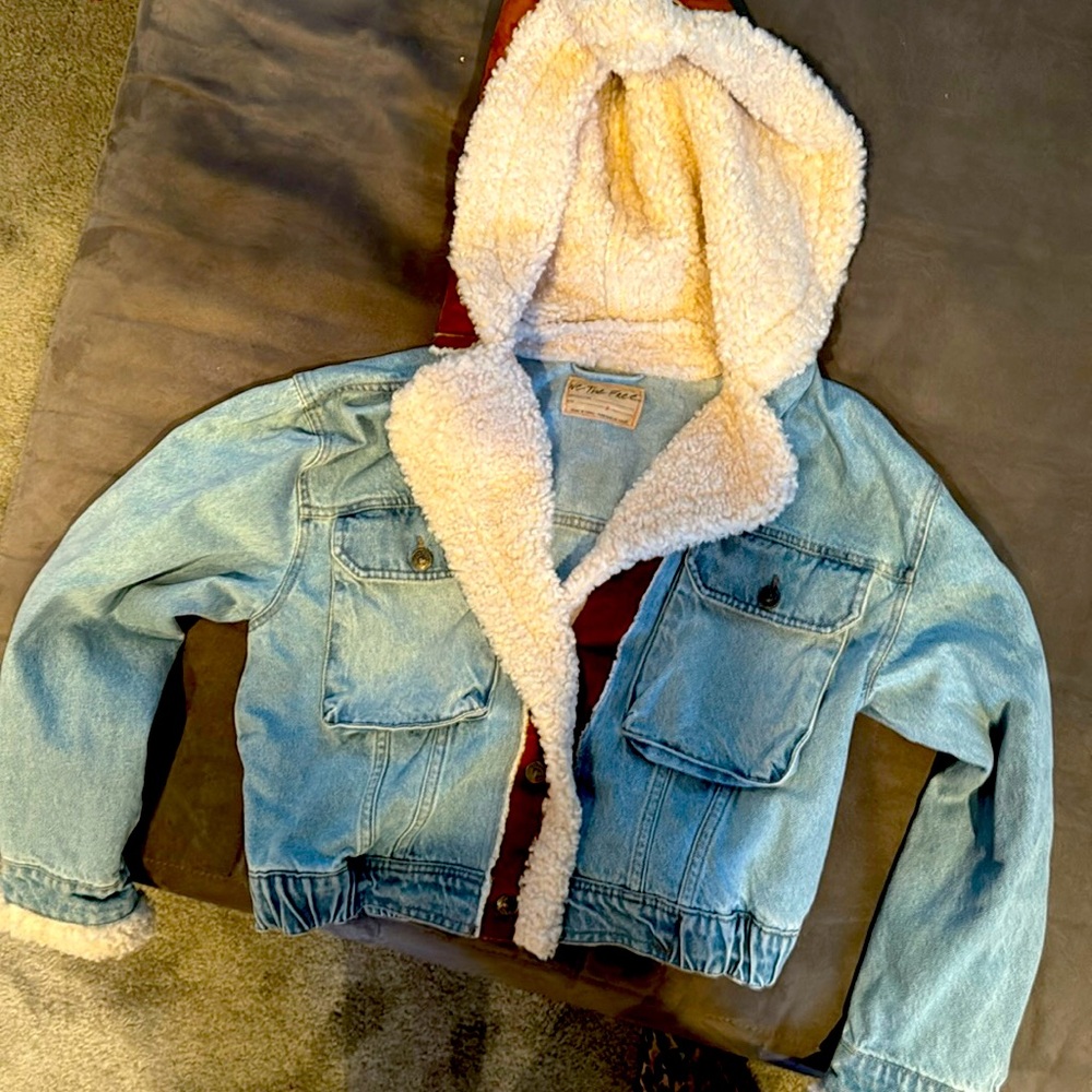 Free People Sherp lined jean jacket